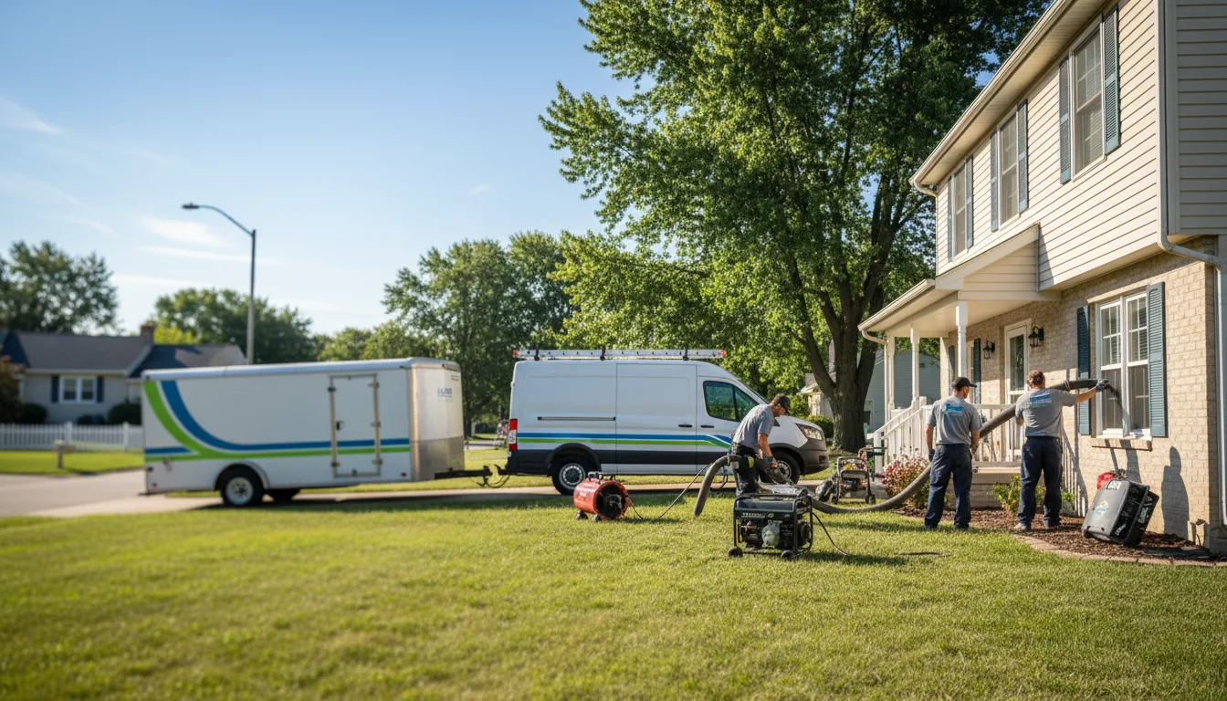 Flooded Basement Restoration And Cleanup With Repair in Markle, IN near me